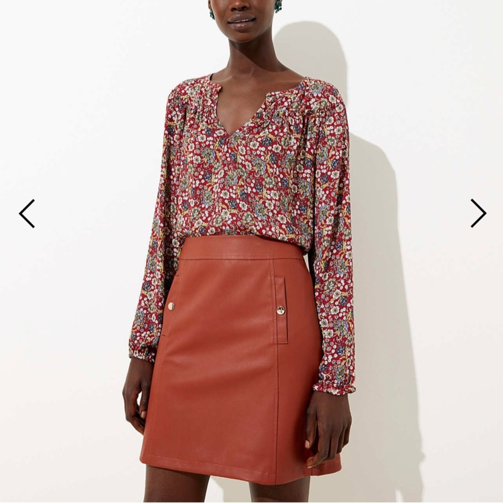 Brand new LOFT brown skirt size 6